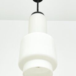 Mid Century Sölken Leuchten pakabinamas šviestuvas stiklo gaubtu 12x12x48 cm