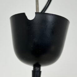 Pakabinamas šviestuvas gelsvos spalvos stikliniu gaubtu 38x38x107 cm