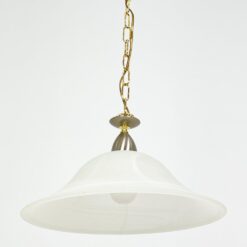 Pakabinamas metalinis šviestuvas stikliniu gaubtu 42x42x70 cm