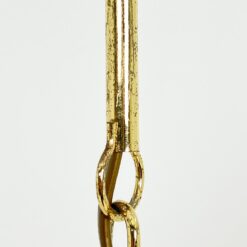 Pakabinamas metalinis šviestuvas stikliniu gaubtu 42x42x70 cm