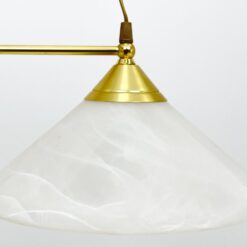 Metalinis Fischer Leuchten dviejų šakų sietynas su stiklo gaubtais 30x70x129 cm