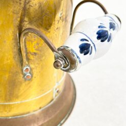 Skėtinė iš žalvario ir vario, su keramikine rankena 20,5×25,5×50,5 cm