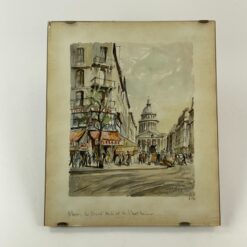 Franz Herbelot spalvotos litografijos darbas "Paris..." 2x30x36 cm