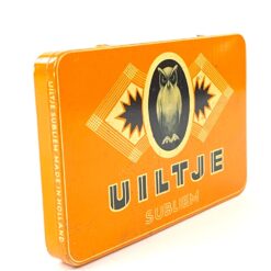 “Uliltje subliem” metalinė cigarečių dėžutė 11×16,5×2 cm