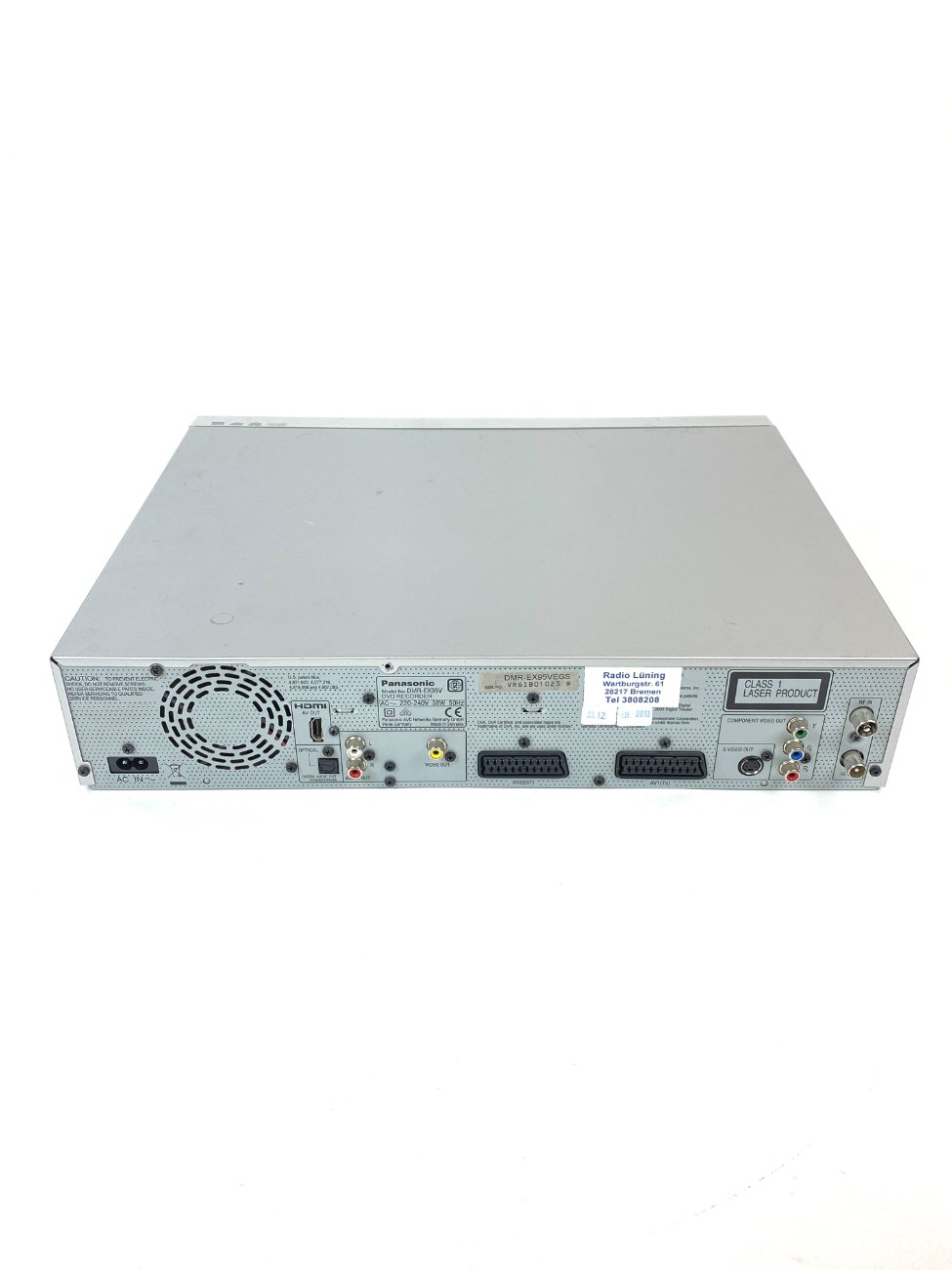 HN1799-senoviniai-magnetofonai-8 “Panasonic DMR-EX95V” kombinuotas VHS magnetofonas 33,5x43x8,5 cm