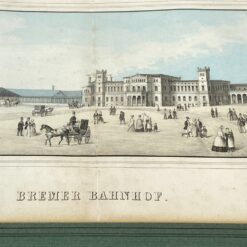 Įrėmintas “Bremen Bahnhof” printas po stiklu 2x69x42,5 cm