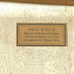 Gėlių natiurmortas mediniame pilkos spalvos rėme 4x57x66 cm