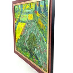 Ant faneruotės įrėmintas gamtos peizažas 2x57x47,5 cm