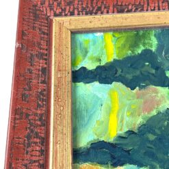 Ant faneruotės įrėmintas gamtos peizažas 2x57x47,5 cm