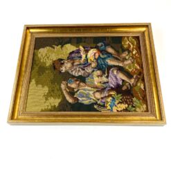 Siuvinėtas paveikslai mediniame rėme “Berniukai” 4x45x57 cm