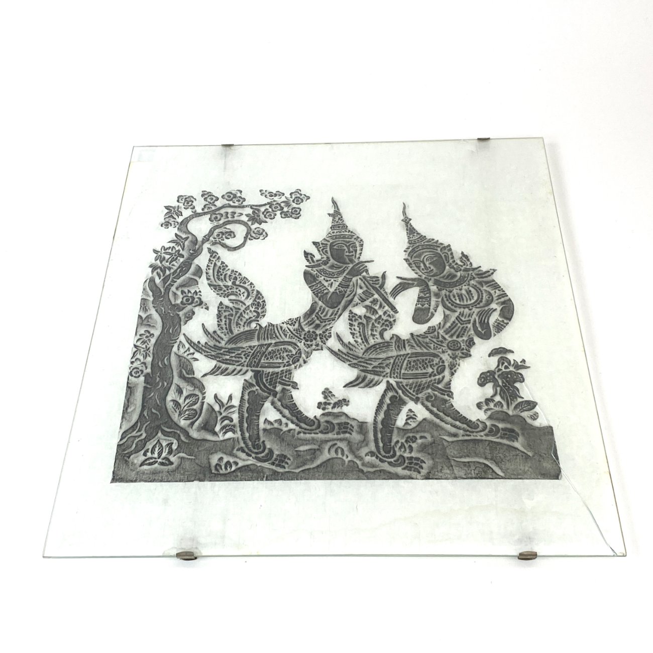 HN1820-kitos-tematikos-paveikslai-0 Vintažinis Tailando stiliaus paveikslas “Two bird” 1,5x52x58,5 cm