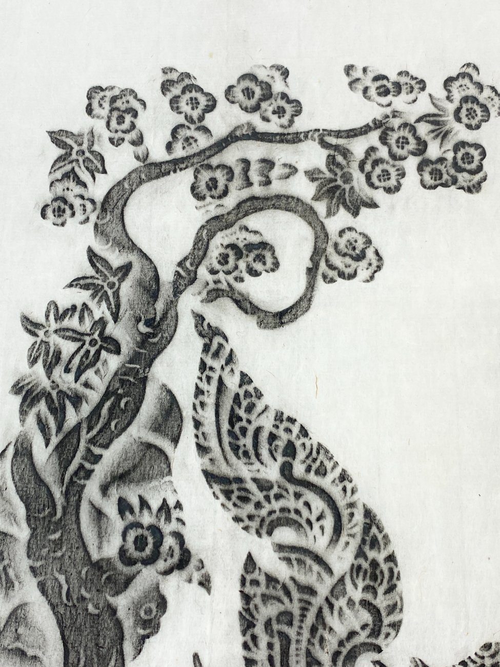 HN1820-kitos-tematikos-paveikslai-5 Vintažinis Tailando stiliaus paveikslas “Two bird” 1,5x52x58,5 cm