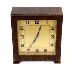 Art deco stiliaus stalinis mechaninis laikrodis (neveikia) 11x13,5x14,5 cm