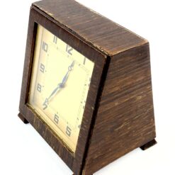 Art deco stiliaus stalinis mechaninis laikrodis (neveikia) 11×13,5×14,5 cm