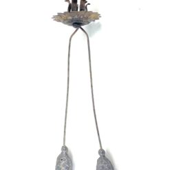 Pakabinamos žvakidės su konkorėžio formos svareliais 7 vnt. kompl. 4×5,5×15 cm