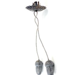 Pakabinamos žvakidės su gilės formos svareliais 10 vnt. komplektas 4x4x14 cm