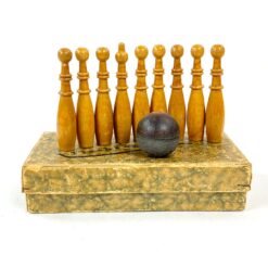 Stalo žaidimas boulingas "Tischkegelbahn" 8x14x3 cm