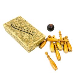 Stalo žaidimas boulingas “Tischkegelbahn” 8x14x3 cm