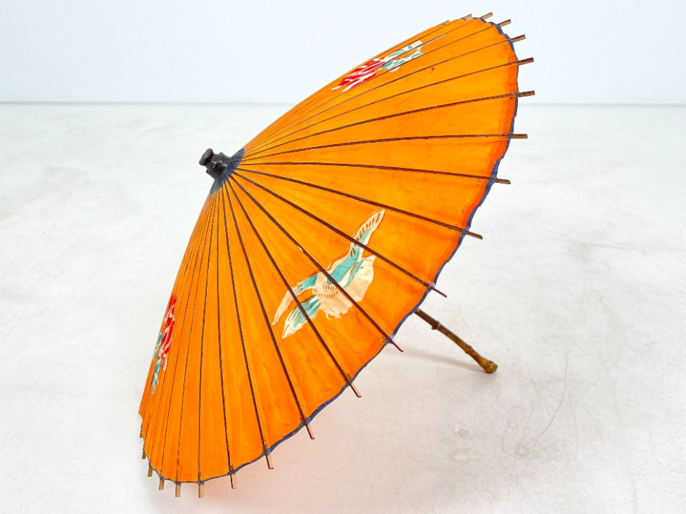 HN1857-kita-5 Rytietiškas skėtis iš bambuko ir popieriaus 80x80x63 cm