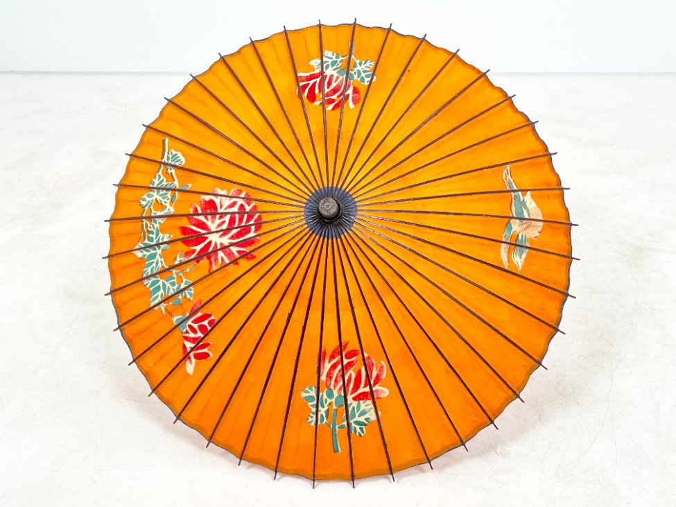 HN1857-kita-6 Rytietiškas skėtis iš bambuko ir popieriaus 80x80x63 cm