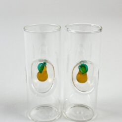Stiklinių grafino ir 6 vnt. taurelių (50 ml) su vaisių figūromis komplektas