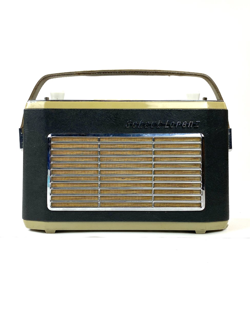 HN1865-senoviniai-radijo-aparatai-1 Vintažinis Schaub-Lorenz Touring T50 radijo imtuvas 10x31x24 cm