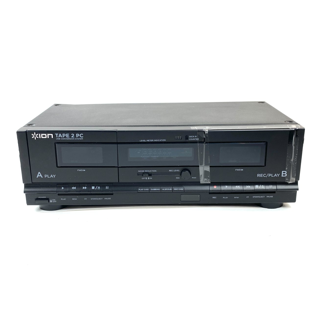 HN1867-senoviniai-magnetofonai-0 ION Tape 2 PC kasetinis magnetofonas 23x42x13,5 cm