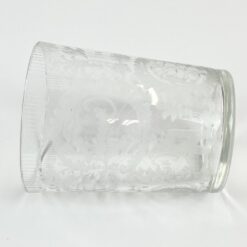 Senovinė graviruoto stiklo stiklinė 400 ml 8,5×8,5×11 cm