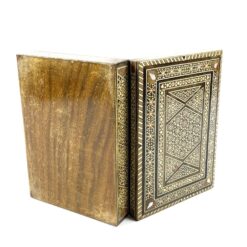 Inkrustuota Viduriniųjų Rytų siriška medinė dėžutė 13,5x19x5,5 cm