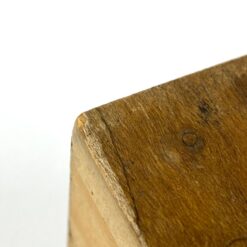 Senovinė medinė dėžutė su Karlsbad Sprudelstein akmeniu 6x8x5 cm