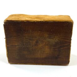 Medinė dėžutė su žalvario detalėmis, apvilkta eko oda 11,5×15,5×6,5 cm