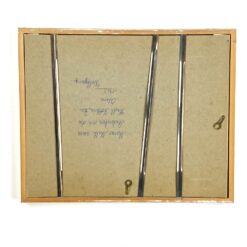 Spalvotas grafikos darbas “Ehrenbreitstein” mediniame rėme su stiklu 2x32x26 cm