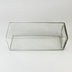 Stiklinė stačiakampio formos vaza 17x17x45 cm