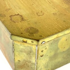 Žalvario skardos dėžutė 8,5×12,5×5,5 cm