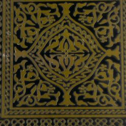 Vintažinė dėžutė iš žalvario ir medžio 10x9x4,5 cm