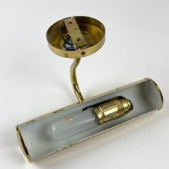 Žalvarinis sieninis paveikslo apšvietimo šviestuvas 19x22x13 cm