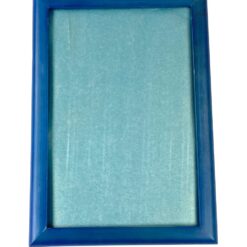 Mėlynos spalvos medinis rėmėlis su stiklu 1,5×24,5×34,5 cm