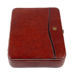 Vintažinė eko odos dėžutė 12x14x4 cm