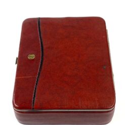 Vintažinė eko odos dėžutė 12x14x4 cm