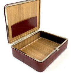 Vintažinė eko odos dėžutė 12x14x4 cm