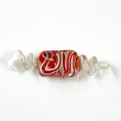 Murano stiklo figūrėlė “Saldainis” 1,5×5,5×1 cm