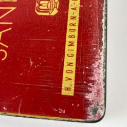 Vintažinė skardinė vaistų dėžutė “Sanipol” 7×10,5×2 cm