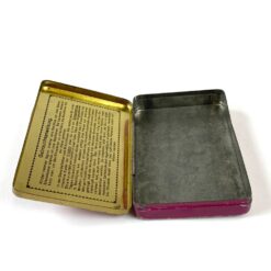 Vintažinė skardinė vaistų dėžutė “Sanipol” 7×10,5×2 cm