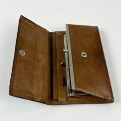 Odinė rankų darbo piniginė 1,5x18x11 cm