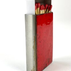 Metalinis dėklas didelei degtukų dėžutei 7×11,5×2,5 cm