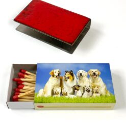 Metalinis dėklas didelei degtukų dėžutei 7×11,5×2,5 cm