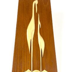 Medinis paveiksliukas su gervių atvaizdu 1,5x15x39,5 cm