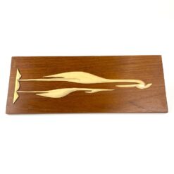 Medinis paveiksliukas su gervių atvaizdu 1,5x15x39,5 cm