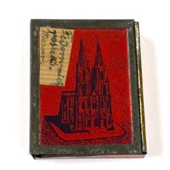 Senovinė skardinė pastilių dėžutė "Pfefferminz - Pastillen" 6x4,5x1 cm