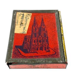 Senovinė skardinė pastilių dėžutė “Pfefferminz – Pastillen” 6×4,5×1 cm